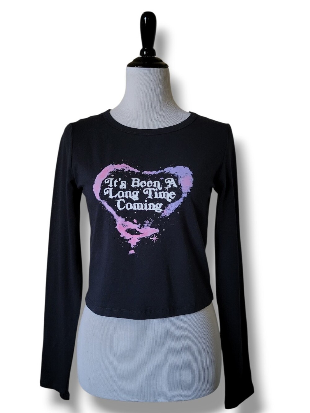 Taylor Swift It's Been A Long Time Coming Longsleeve T-Shirt Black L Youth S Wmn